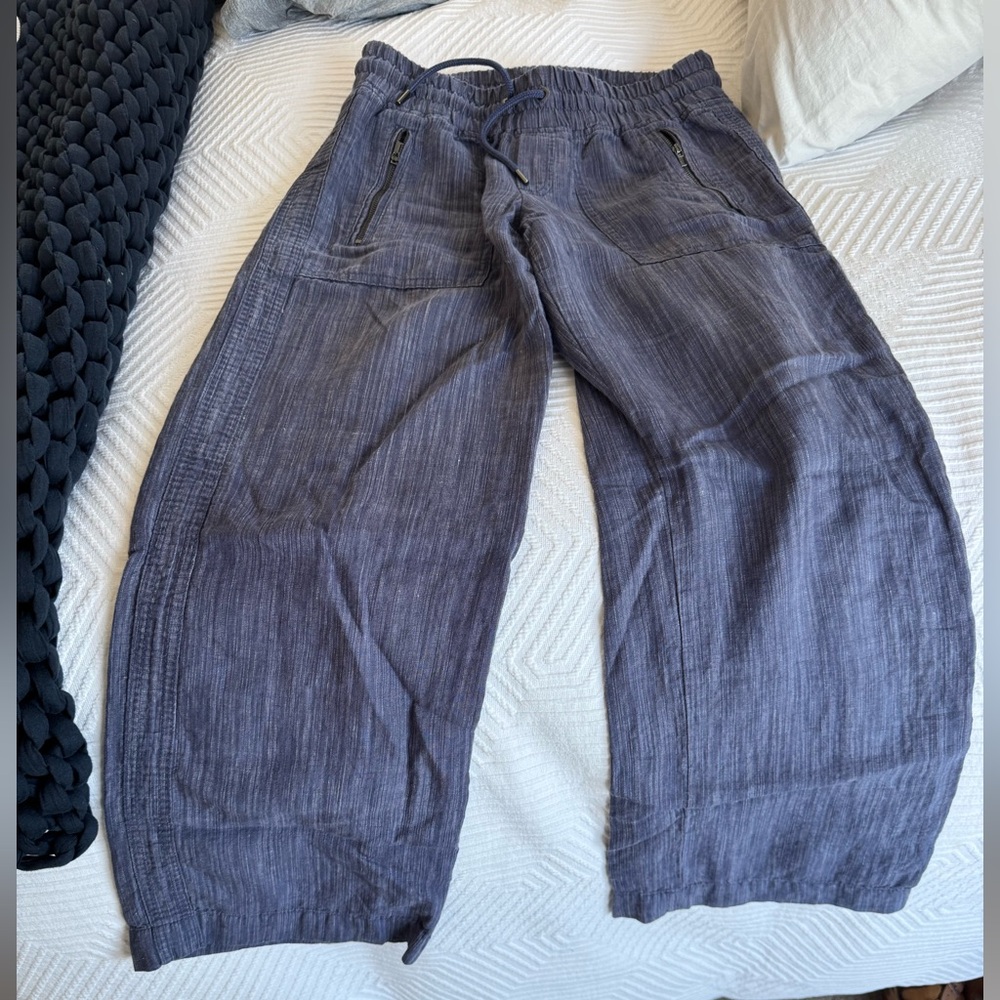 Athleta linen pants petite